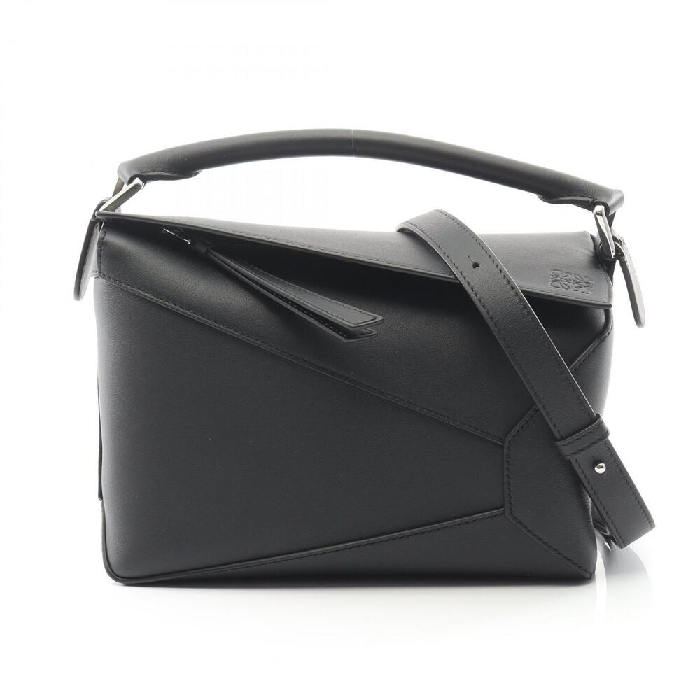 Loewe Puzzle Bag Espresso Top Handle Bag Leather Black